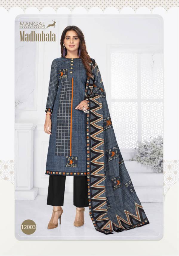 Mangal Shree Madhubala 12 Printed Designer Cotton Daily wear Dress Material Collection
