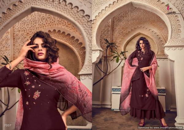 Eba Elite Latest Exclusive Collection Of Pure Maslin With Embroidery & Khatli Work Ready Made Salwar Suit 