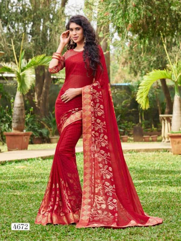 Priya Paridhi Libaas Vol 4 Latest Party Wear Designer Foil Print With Lace Border Saree collection 
