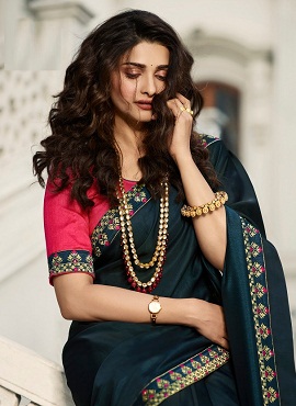 Latest Designer Plain Saree With Beautiful Designer Jacquard Border Party Wear Silk Saree Collection 