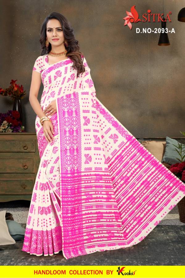 Latest Collection of Designer Printed Poly Cotton Saree  