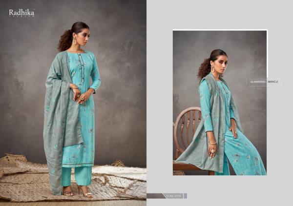 Azara Radhika Blossom 3 Printed Cotton Casual Wear Designer Dress Material Collection
