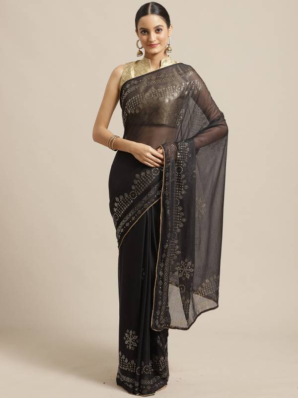 Latest Collection Of Designer Casual Wear Chiffon Saree 