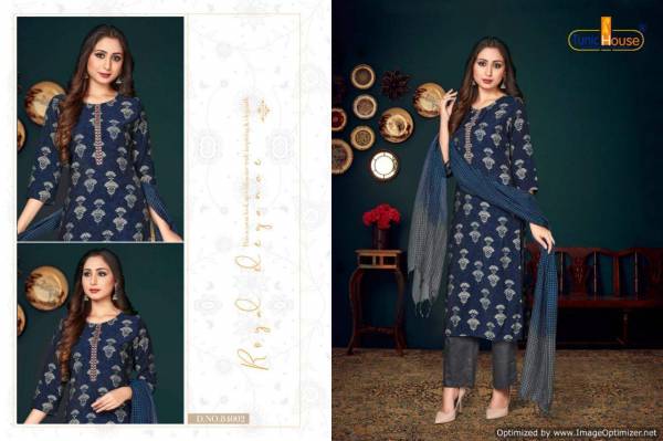 Tunic House Neha Era Dupatta Latest Collection Of Muslin Silk Printed Ready Made Salwar Kameez
