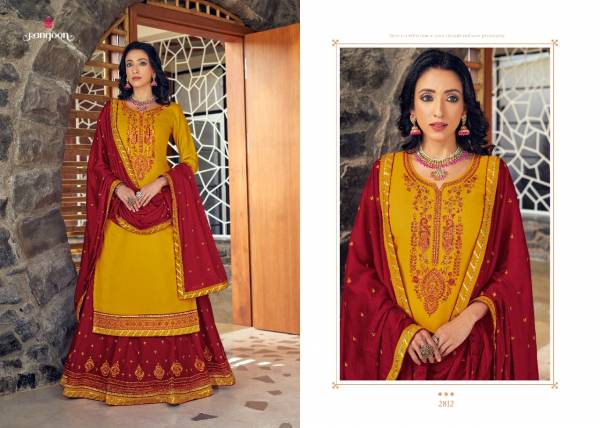 RANGOON PANIHARI PREMIUM Latest Designer Fancy Wedding Wear Heavy Rayon With Embroidery work Salwar Suit Collection