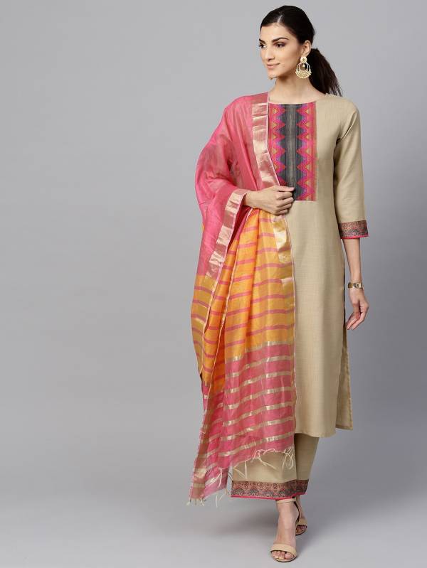 Indo Era Kurta Set 2 Latest Festival Wear Designer Printed Pure Cotton Plazzo Suit Collection 