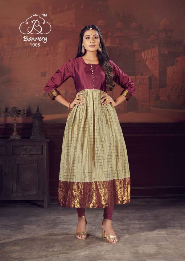 Banwery Pearl Festive Wear Designer Long Gown Style Collection
