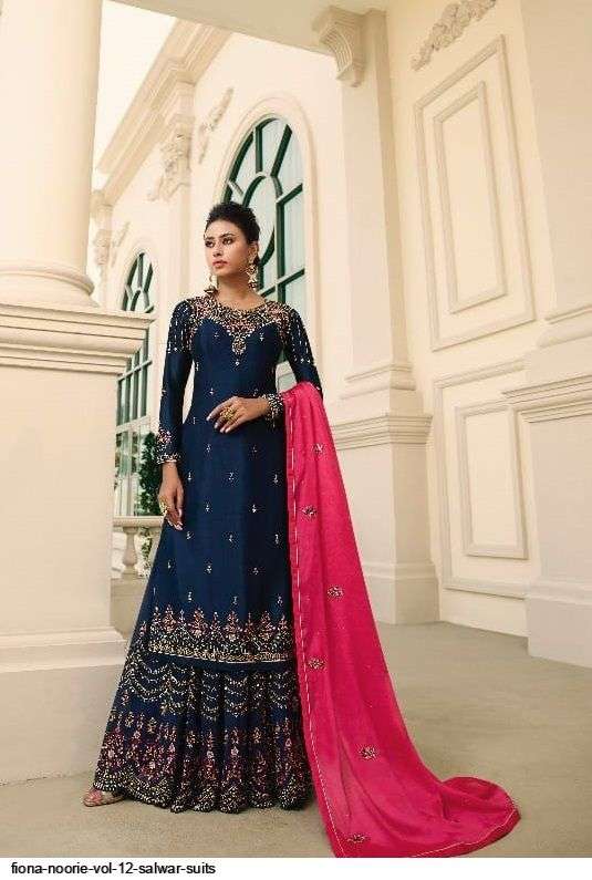 Fiona Noorie 12 Latest Heavy Embroidery Wedding Wear Designer Salwar Suit Collection 