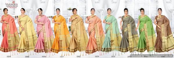 Vaamika V Chex Latest Collection Of Daily Wear Party Wear Stylish Saree Having Beautiful Border 
