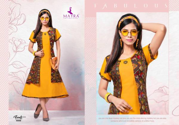 Mayra Frooty Vol 2 Latest Designer Jacket Style Kurtis Collection