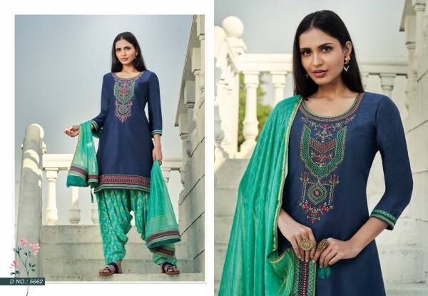 Kessi Shangar By Patiyala House Vol 18 Latest Designer Festival Wear Jam Silk With Embroidery Work Dress Material Collection 