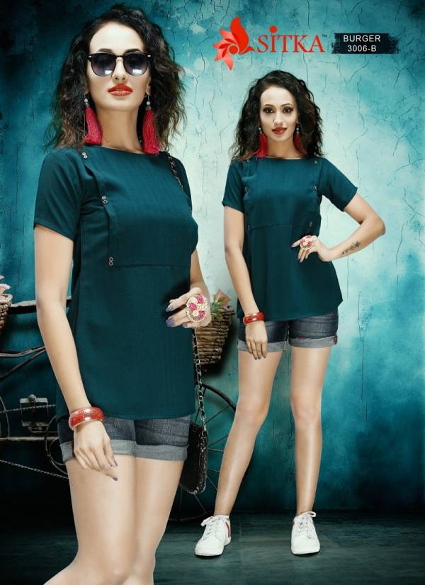 Burger 3006 Latest Designer Party Wear Imported Fabric Fancy Top Collection