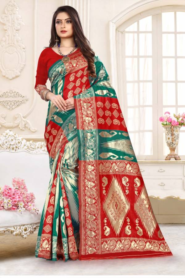 Pent House Latest Full Printed Design Wedding Saree Collection 
