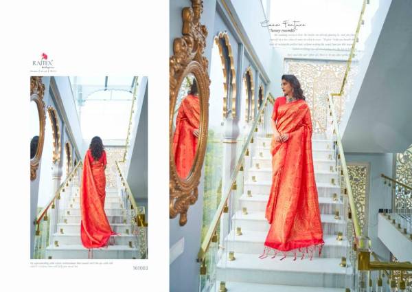 Rajtex Kashna Latest Designer Party Wear Soft silk weaving Saree Collection