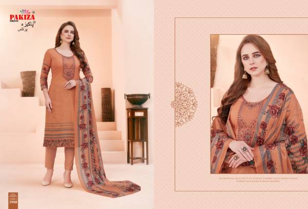Pakiza Sana Safinaz Vol 39 Latest Casual Wear Designer Printed Embroidery Work Pure Lawn Cotton Dress Material Collection