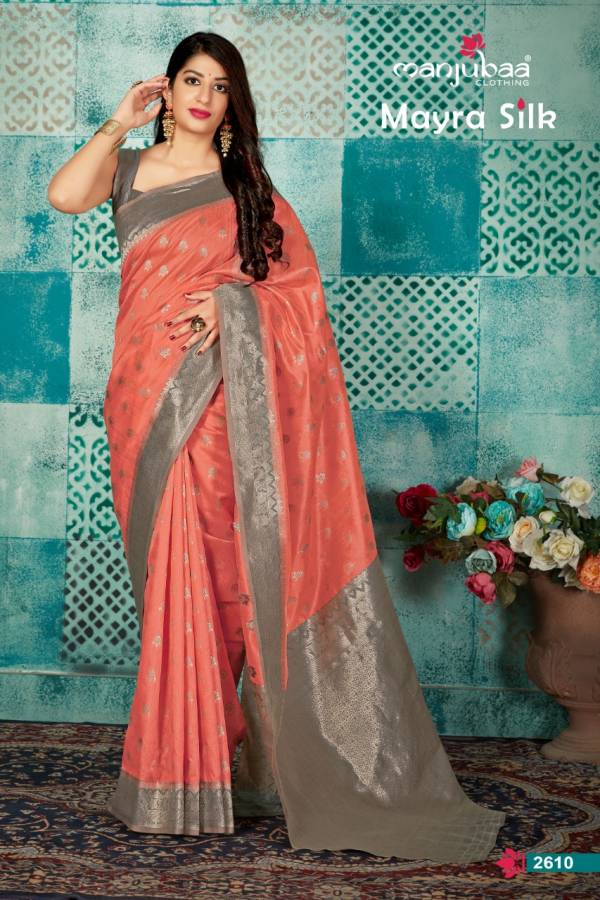 Manjuba Mayra Silk Latest Designer Printed Soft Silk Festive Wear Saree Collection 