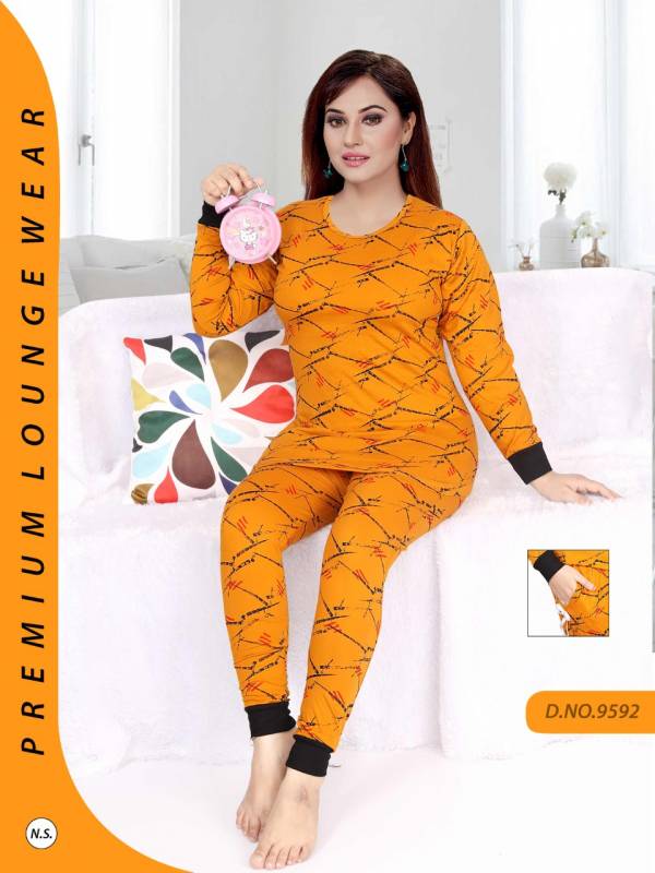 Full Sleeves Night 886 Latest Exclusive Premium Hosiery Night Suits Collection