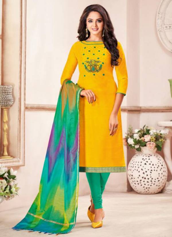 Shagun Rolex Vol 12 Long Slub Soth With Hand Work New Fancy Casual Daily Wear Salwar Suit Collections