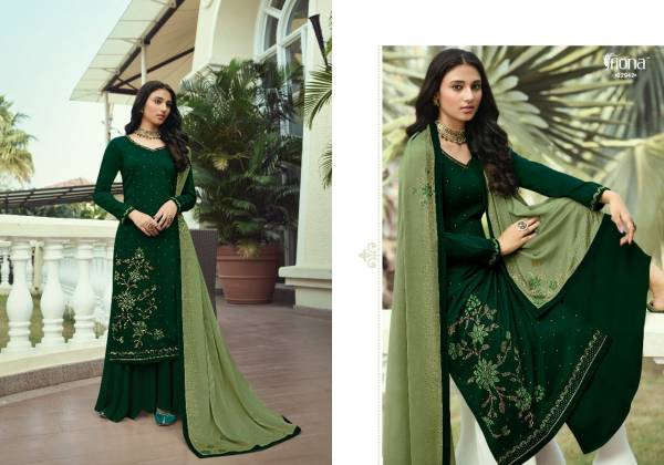 Fiona Ujjwala 5 Latest Designer Festive Wear Fancy Embroidery Work Rayon Ready Made Plazzo Salwar Suits Collection