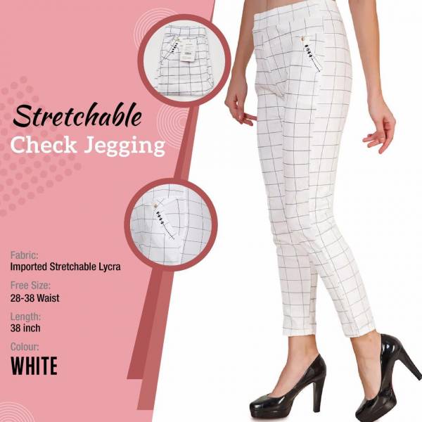 Checks Pents Strechable Check Jeggings Rich Look And High Demand, Superb Quality, Best Price & Satisfied Products Collections (Available Size-28 to 38)