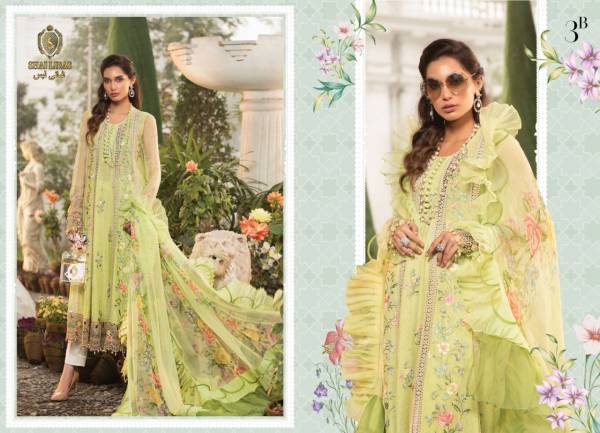 Shai Libas Maria B Embroidery Heavy Work Festive wear Pakistani Salwar Suits Collection