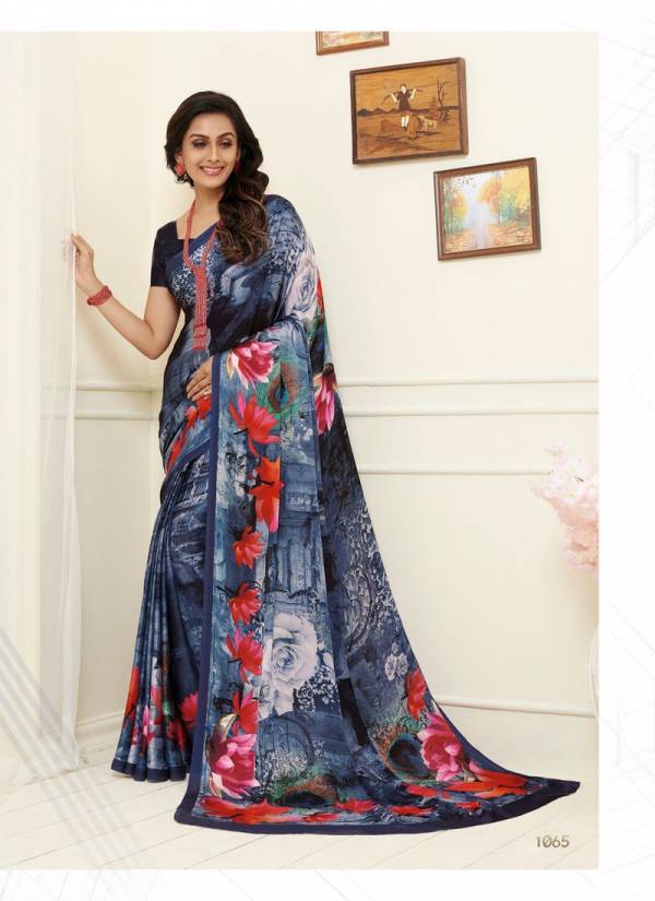 Subhash Saree Kiara Designer Printed Work Crepe Satin and Georgette Regular Wear and office Wear Saree Collections