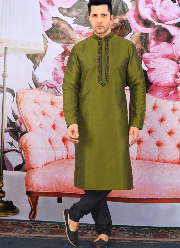 New Designer Embroidery Work Cotton Silk Eid Special Kurta Pajama Collections 
