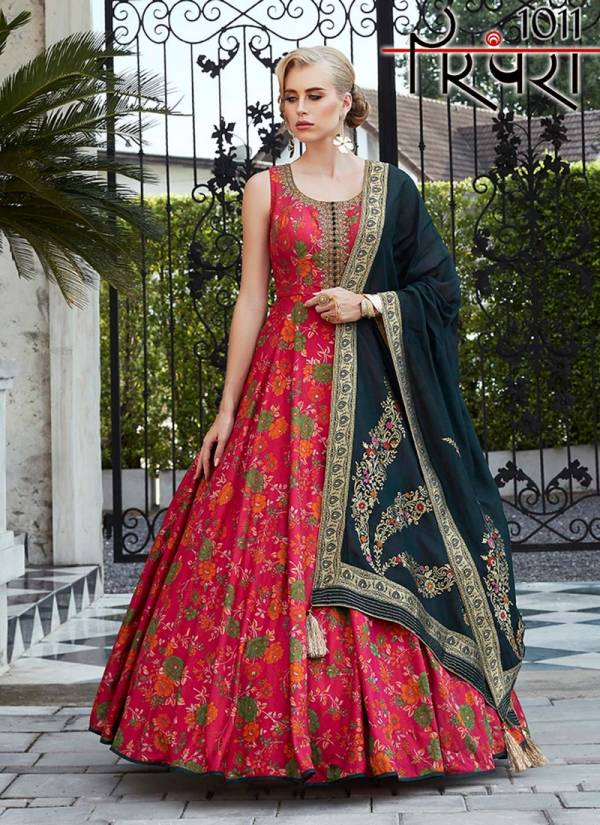 Parampra Vol 3 Latest Heavy Faux Georgette Printed With Hand Work Long Gown Collection 