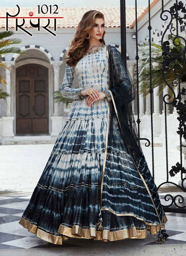 Parampra Vol 3 Latest Heavy Faux Georgette Printed With Hand Work Long Gown Collection 