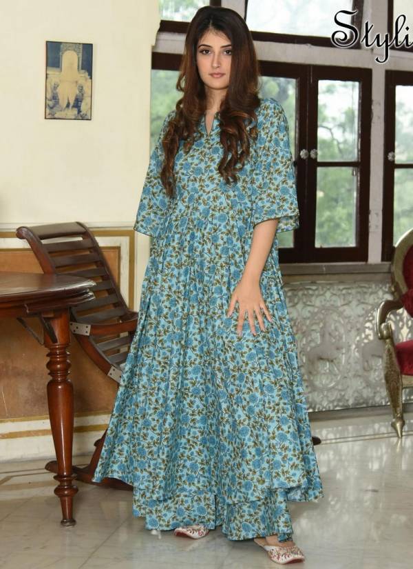 Stylishta Vol 7 Pure Maslin with Digital Print Designer and Party Wear Kurti with Pazzo Suit Collections
