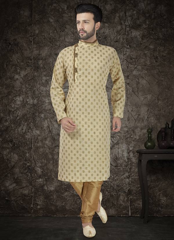 Designer  Wedding and Party Wear Banarasi Silk and Cotton Kurta Pajama in Wholesale Collection