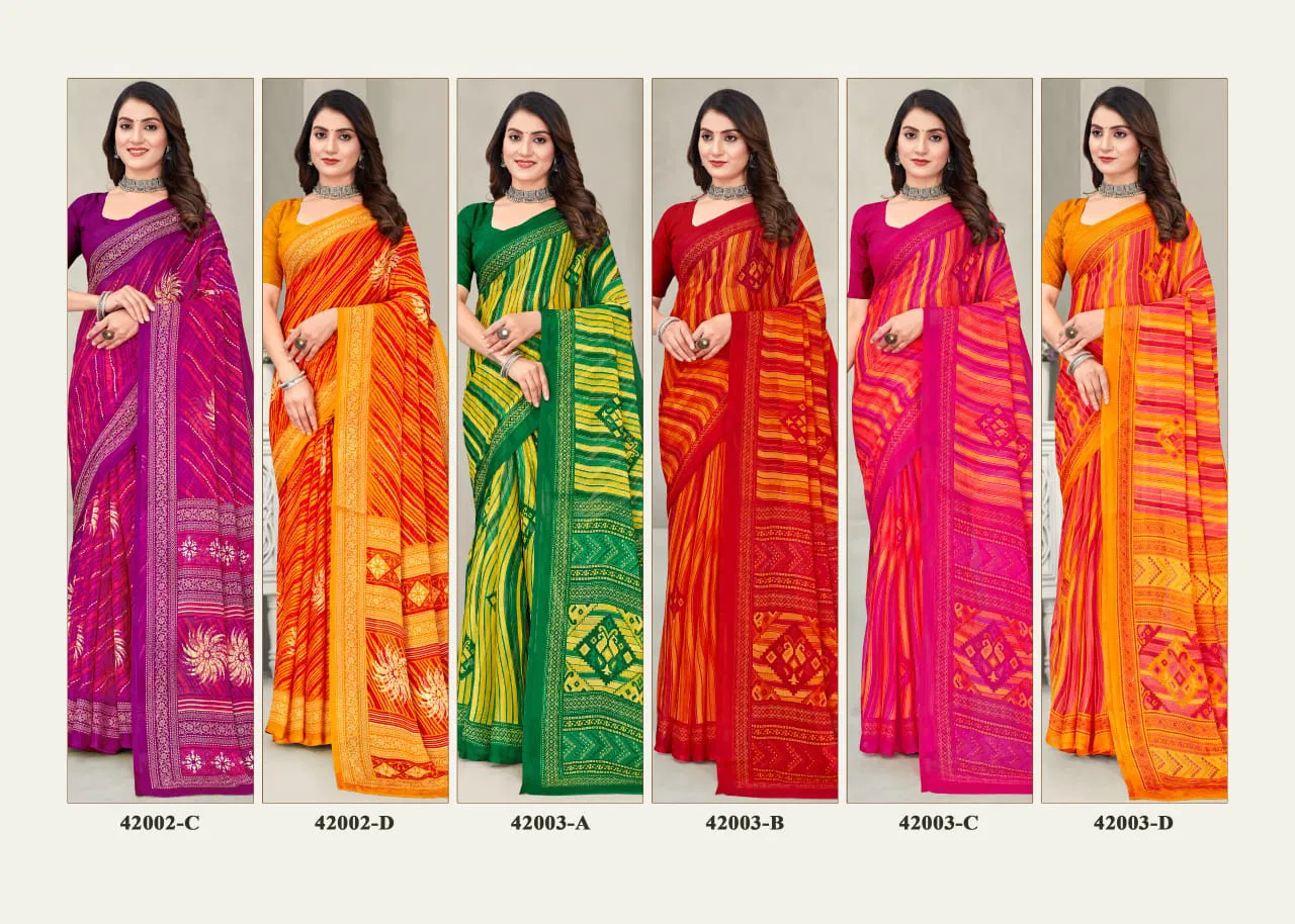 Star Chiffon Vol 192 By Ruchi Chiffon Surat Daily Wear Saree Wholesale Market