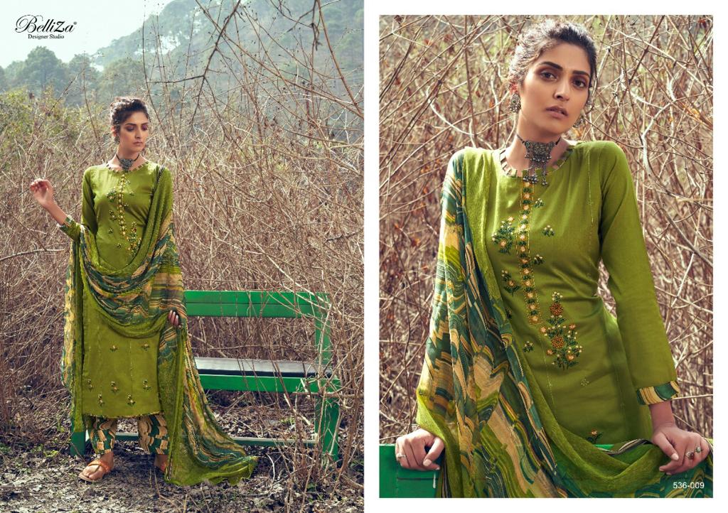 Belliza Nazar E Patiyala 7Latest Fancy Casual Wear Pure Heavy Jam Cotton with Heavy Kashmiri Embroidery work Designer Dress Material
