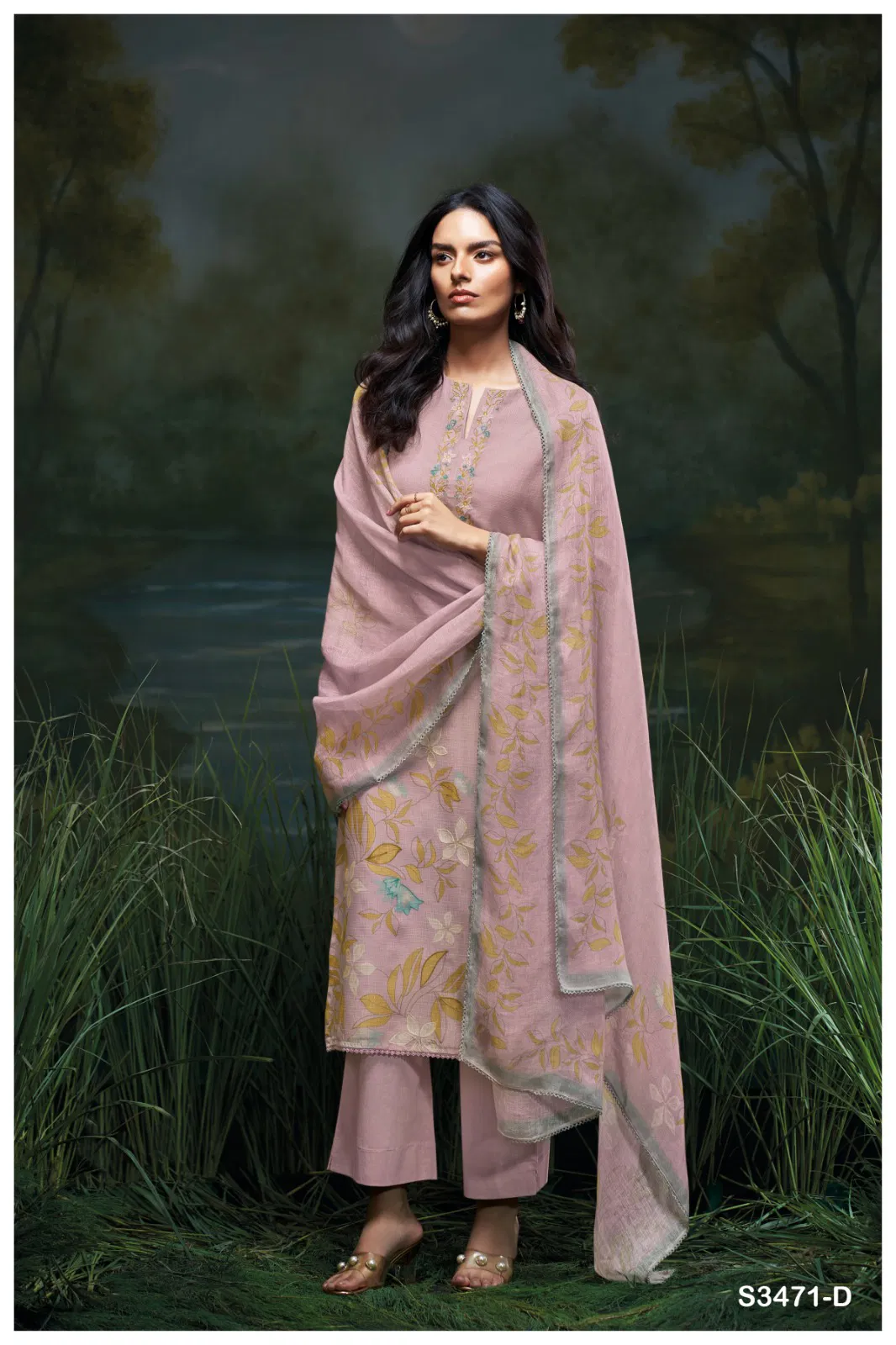 Genika 3471 By Ganga Cotton Designer Salwar Suit Wholesale Shop In Surat