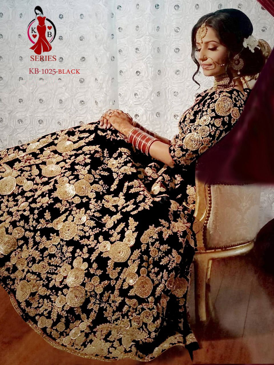 Kb 1025 Latest Designer Wedding Wear Heavy Velvet Heavy Worked Lehenga Choili Collection  