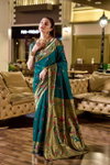 Meera 301 Party Wear Zari Weaving Worked Paithani Silk Saree Online Wholesale