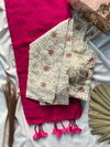 Khadi Work Vol 2 Cotton Saree Sequence Work Blouse Wholesale Market In Surat