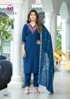 Mahima By Woodee Viscose Kurti With Bottom Dupatta Suppliers In India
