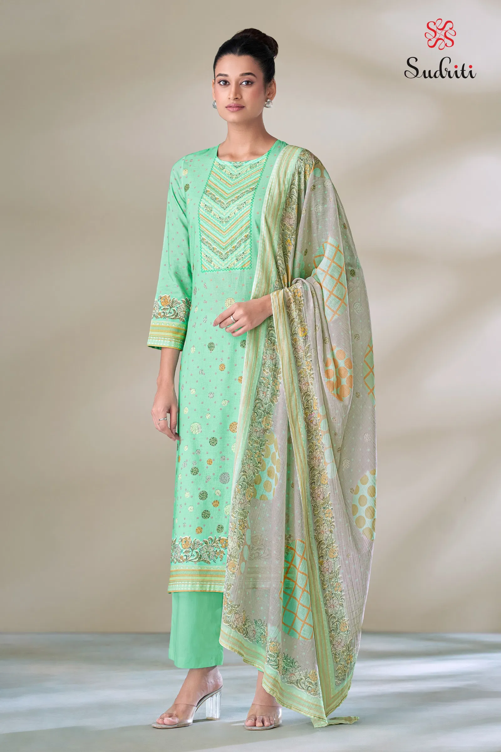 Shwet By Sudriti Lawn Cotton Printed Designer Salwar Suits Wholesale Online