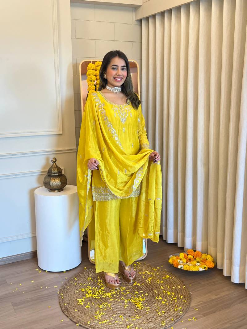 Afs Chinon Suit 1 Designer Chinon With Work Readymade Wholesalers In India