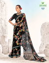 Shambhavi 41001-41012 By Sanskar Digital Floral Print Fancy Chiffon Sarees Suppliers In India