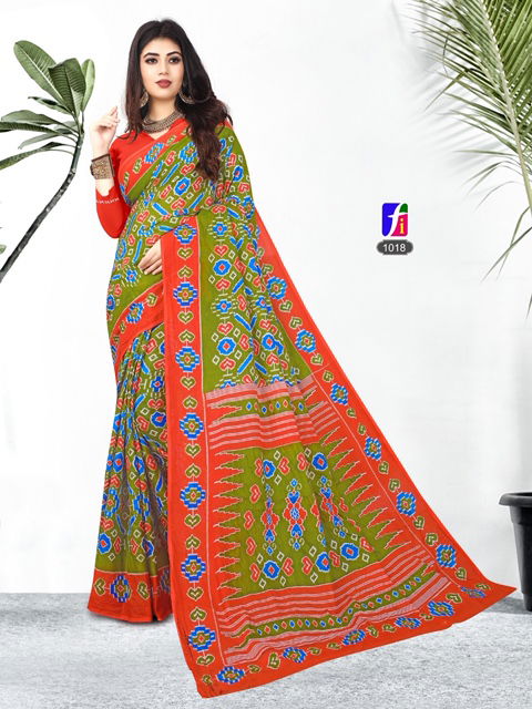 Ganesha Rashami New Collection Of Printed Pure Cotton Daily Wear Cotton Sarees Collection
