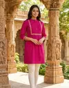 Charmi Vol 1 Rayon With Embroidery Short Kurti Wholesalers In Surat
