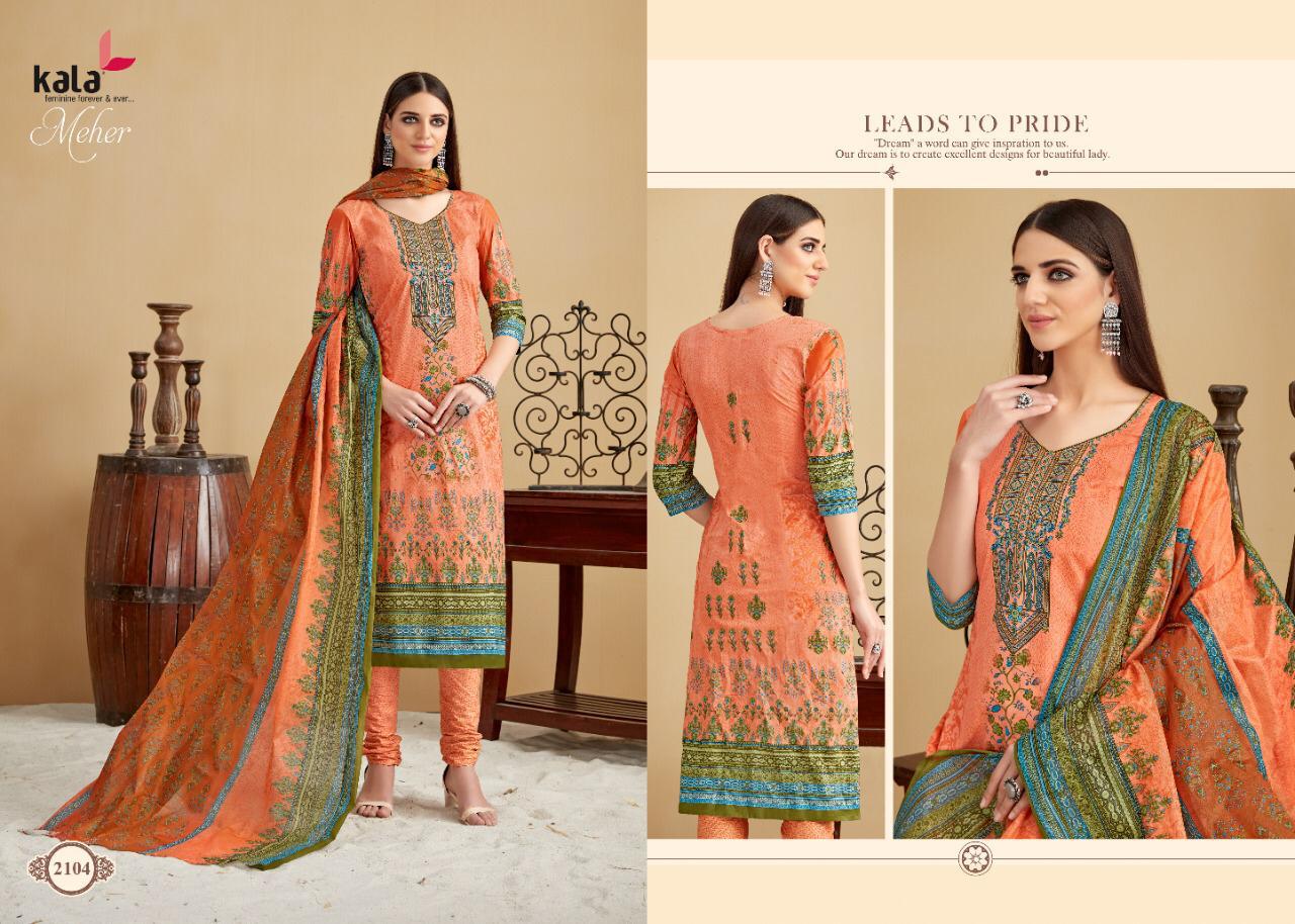 Kala Meher Vol 3 Daily Wear Casual Wear Latest Printed Cotton Dress Material 