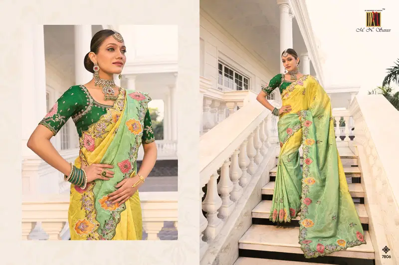 Shahi Poshak Vol 3 By M.N Wedding Wear Wholesale Saree Suppliers In Mumbai
