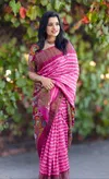 Scmg Ethnic Casual Wear Linen Cotton Printed Saree Bulk Orders In India