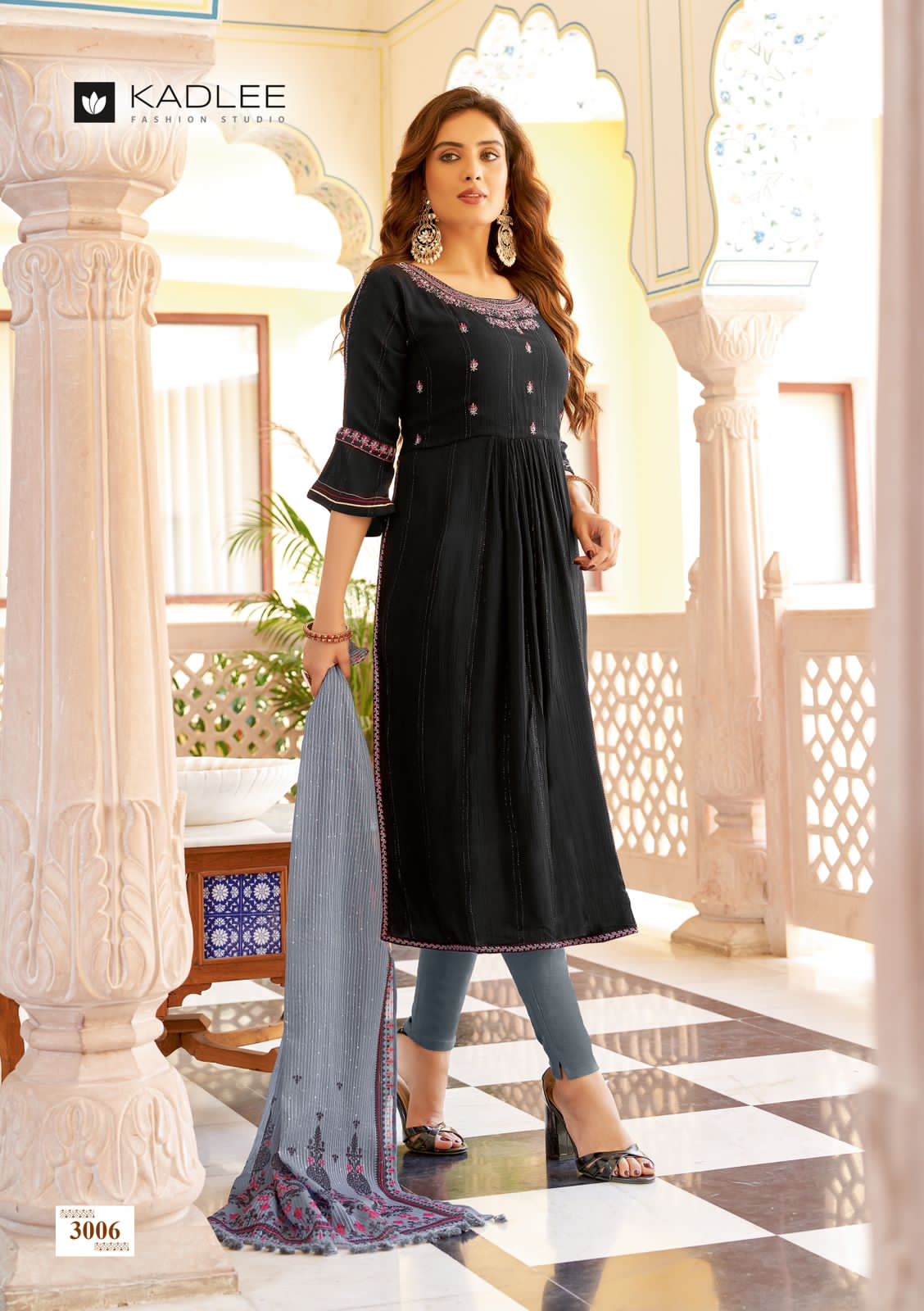 Sangam By Kadlee Designer Rayon Readymade Suits Catalog
