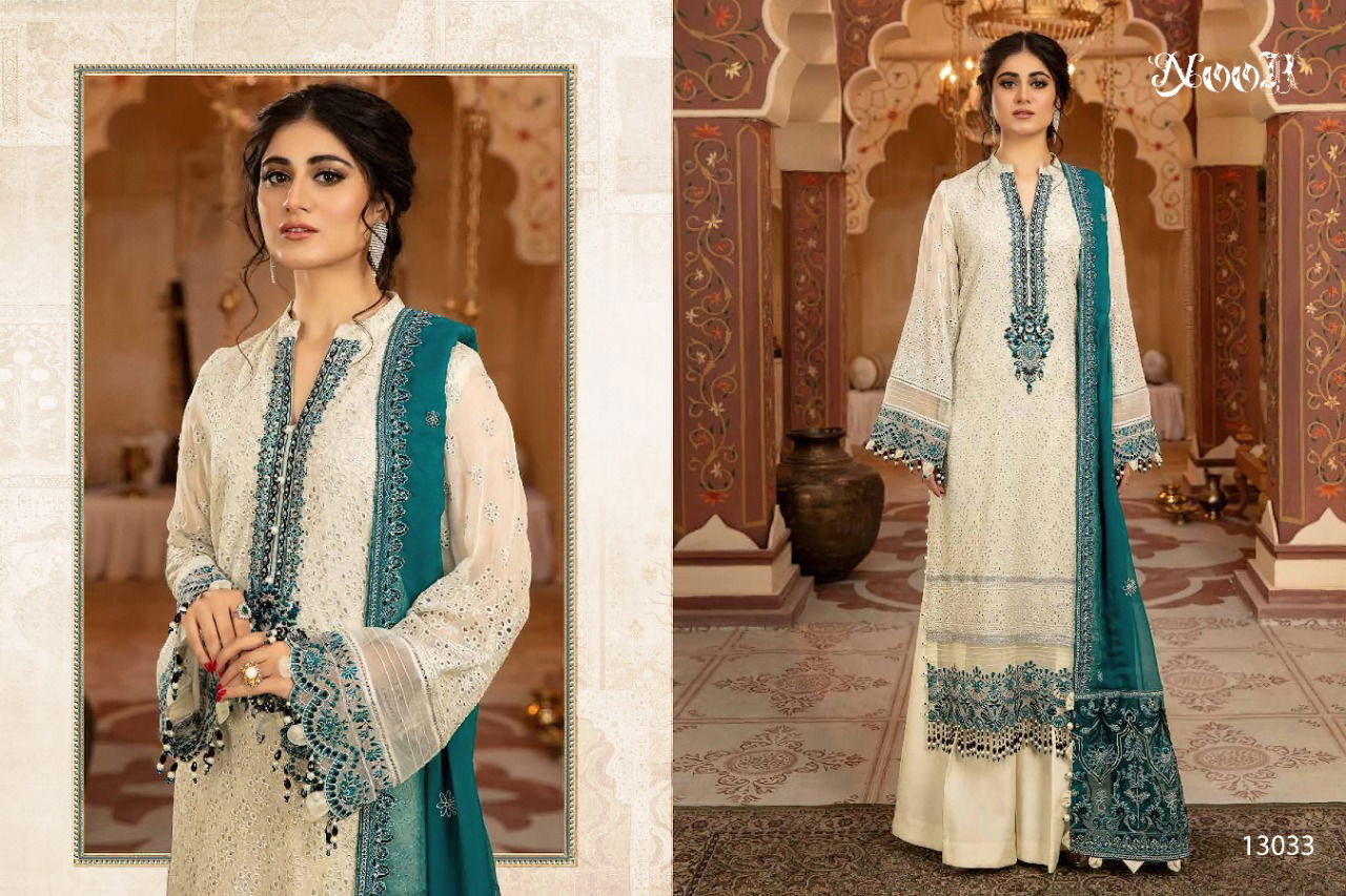 Noor Guzarish 4 Fancy Festive Wear Heavy Georgette Pakistani Salwar Kameez Collection