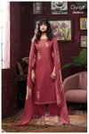 Jasleen 4292 By Ganga Russian Silk Designer Salwar Suits Wholesalers In Surat