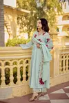 Designer Satkritee 01 Chanderi Embroidery Kurti Set